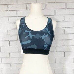 CHRLDR Women’s Blue Camo Sports Bra - Size Small
